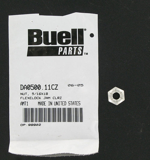 New OEM Genuine Harley-Davidson Flexloc Jam Nut 5 16"-18, DA0500.11CZ