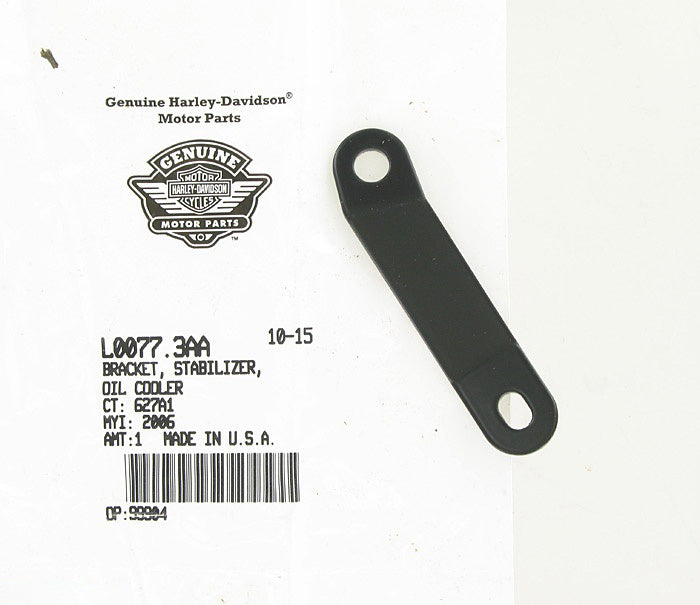 New OEM Genuine Harley-Davidson Bracket Stabilizer Oil Cooler, L0077.3AA