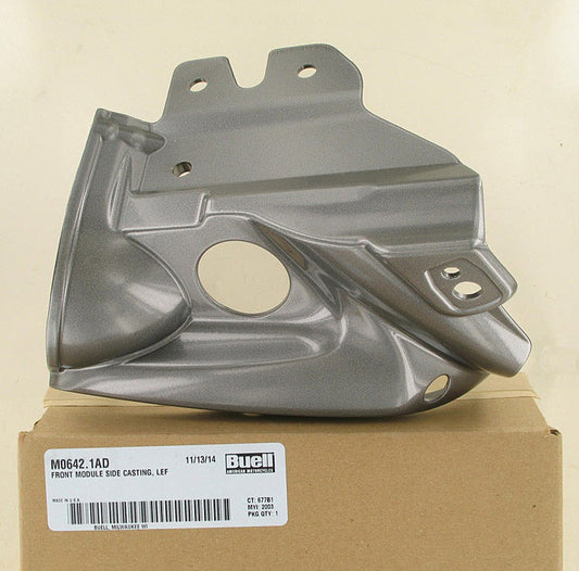 New OEM Genuine Harley-Davidson Front Module Side Casting Left Buell XB, M0642.1AD