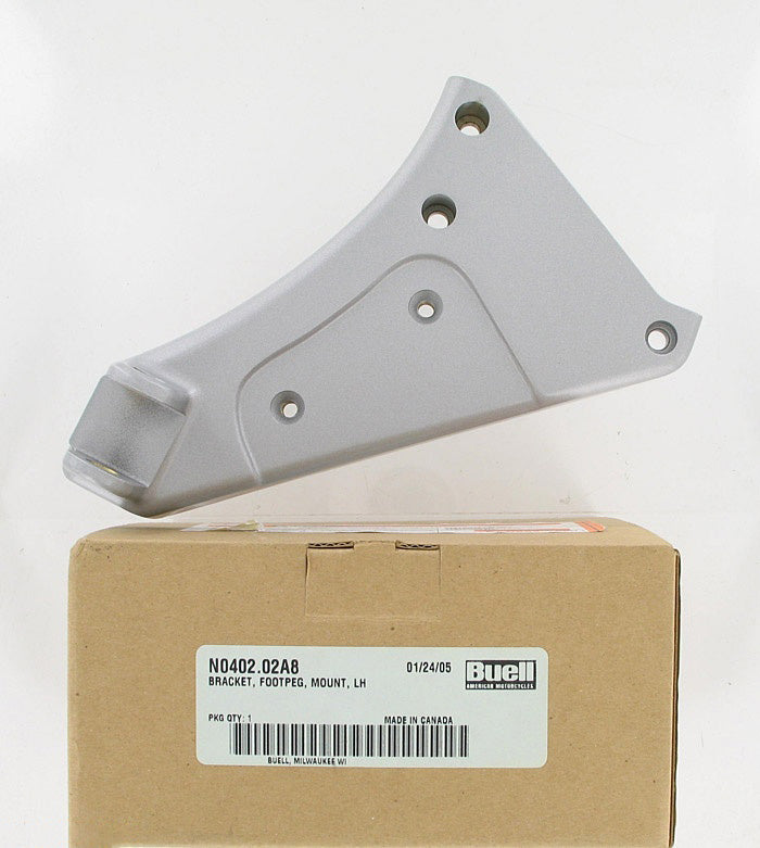 New OEM Genuine Harley-Davidson Foot Peg Mounting Bracket Rider Left, N0402.02A8