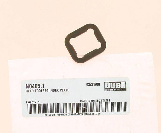 New OEM Genuine Harley-Davidson Index Plate Foot Peg Rear, N0405.T