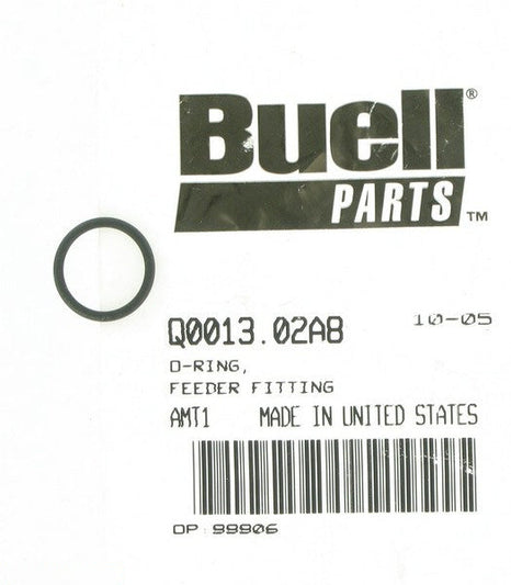 New OEM Genuine Harley-Davidson O-Ring Feeder Fitting, Q0013.02A8