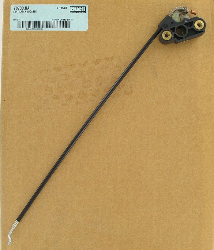 New OEM Genuine Harley-Davidson Seat Latch With Cable, Y0730.KA